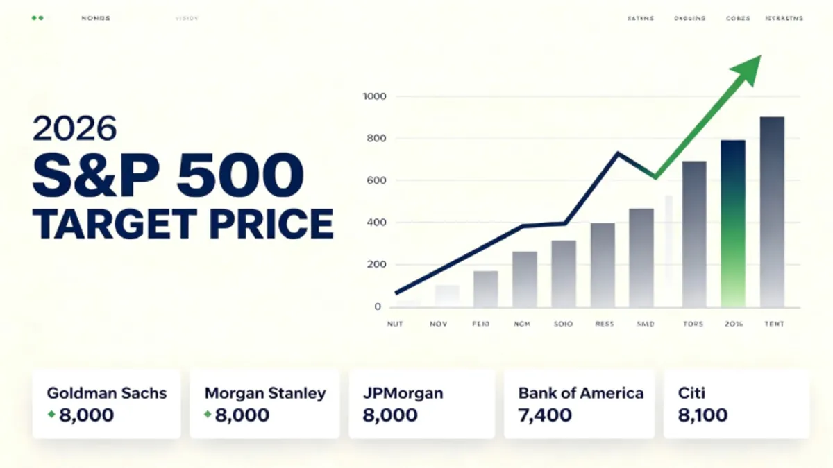 Several leading brokerage firms have released the 2026 target prices for the S&P 500 index